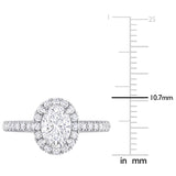 Halo Engagement Ring in White Gold (1.5 CT. TW.)