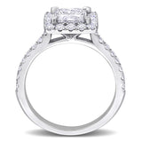 Halo Engagement Ring in White Gold (2 CT. TW.)