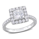 Halo Engagement Ring in White Gold (2 CT. TW.)