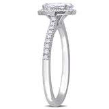 Halo Engagement Ring in White Gold (1 CT. TW.)