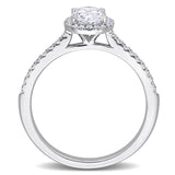 Halo Engagement Ring in White Gold (1 CT. TW.)