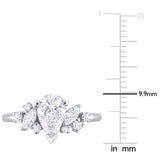 Pear, Marquise-Cut Engagement Ring in White Gold (1.37 CT. TW.)