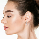 Drop Earrings in White Gold (2.1 CT TW)