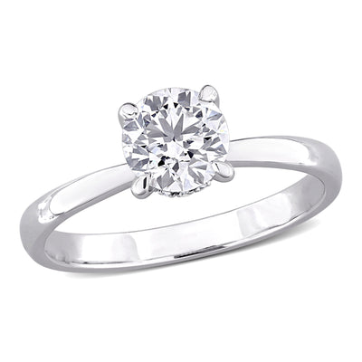 Solitaire Engagement Ring in White Gold (1.07 CT. TW.)