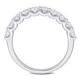 Semi-Eternity Anniversary Ring in White Gold (1 CT. TW.)