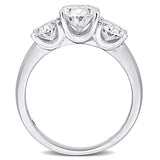 3-Stone Engagement Ring in White Gold (3 CT.TW.)