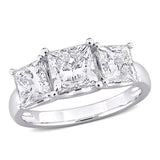 3-Stone Engagement Ring in White Gold (3.5 CT. TW.)