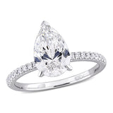 Solitaire Engagement Ring in White Gold (2.16 CT. TW.)