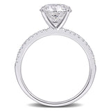 Solitaire Engagement Ring in White Gold (2.16 CT. TW.)