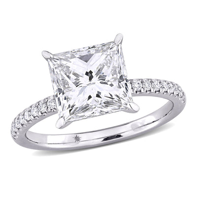 Solitaire Engagement Ring in White Gold (3.16 CT. TW.)