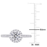 Halo Engagement Ring in White Gold (1.33 CT. TW.)