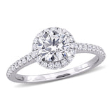 Halo Engagement Ring in White Gold (1.33 CT. TW.)