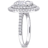 Halo Engagement Ring in White Gold (3.87 CT. TW.)