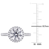 Halo Engagement Ring in White Gold (2.37 CT. TW.)