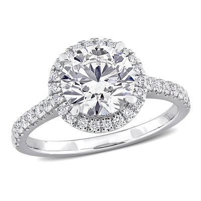 Halo Engagement Ring in White Gold (2.37 CT. TW.)