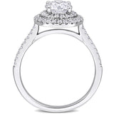 Halo Engagement Ring in White Gold (1.5 CT. TW.)