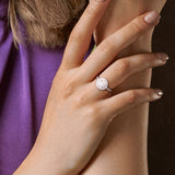 Halo Engagement Ring in White Gold (1.5 CT. TW.)