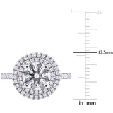 Halo Engagement Ring in White Gold (2.5 CT. TW.)