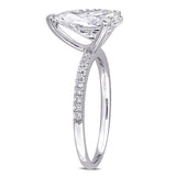 Solitaire Engagement Ring in White Gold (3.16 CT. TW.)