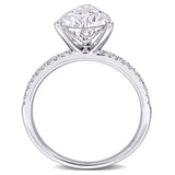 Solitaire Engagement Ring in White Gold (3.16 CT. TW.)