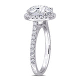 Halo Engagement Ring in White Gold (3.62 CT. TW.)