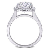 Halo Engagement Ring in White Gold (3.62 CT. TW.)