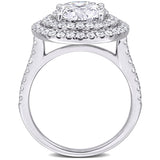 Halo Engagement Ring in White Gold (3.87 CT. TW.)