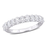 Semi-Eternity Anniversary Ring in White Gold (1 CT. TW.)