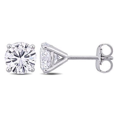 Stud Earrings in White Gold (2 CT. TW.)