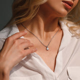 Solitaire Pendant in White Gold (1 CT. TW.)