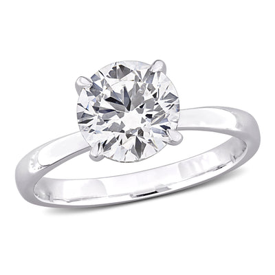 Solitaire Engagement Ring in White Gold (3.12 CT. TW.)