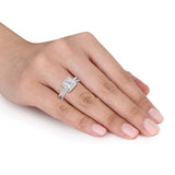 Bridal Ring Set in White Gold (1.8 CT. TW.)