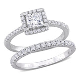 Bridal Ring Set in White Gold (1.33 CT. TW.)