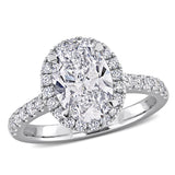 Halo Engagement Ring in White Gold (2.6 CT. TW.)