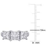 3-Stone Engagement Ring in White Gold (3.5 CT. TW.)