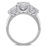 3-Stone Engagement Ring in White Gold (3.5 CT. TW.)