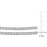 Double Strand Necklace in White Gold (5.87 CT. TW.)