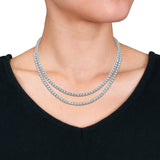 Double Strand Necklace in White Gold (5.87 CT. TW.)