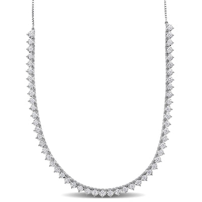 Necklace with Chain in White Gold (3 CT. TW.)