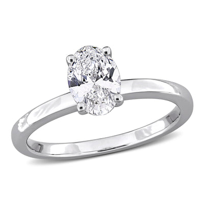 Solitaire Engagement Ring in White Gold (1 CT. TW.)