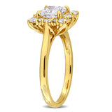 Halo Engagement Ring in Yellow Gold (1.50 CT TW)