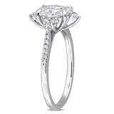 Multi-Shaped Engagement Ring in White Gold (1.47 CT TW)