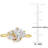 Cluster Engagement Ring in Yellow Gold (1.33 CT. TW.)