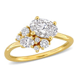 Cluster Engagement Ring in Yellow Gold (1.33 CT. TW.)