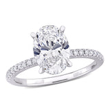 Solitaire Engagement Ring in White Gold (2.16 CT. TW.)