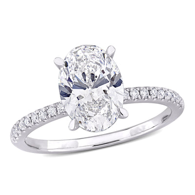 Solitaire Engagement Ring in White Gold (2.16 CT. TW.)