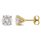 Stud Earrings in Yellow Gold (2 CT TW)