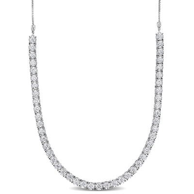 Bolo Necklace in White Gold (6.30 CT TW)