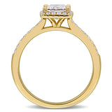 Halo Engagement Ring in Yellow Gold (1 CT TW)