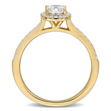 Halo Engagement Ring in Yellow Gold (1 CT TW)